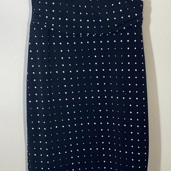 Nice Anne Taylor Dress - Black with White Polka Dots - S PETITE - Picture 7 of 8